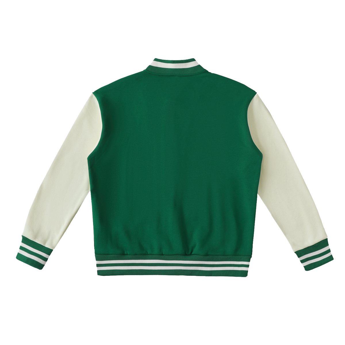 Two-Tone Fleeced Varsity Jacket - Unisex