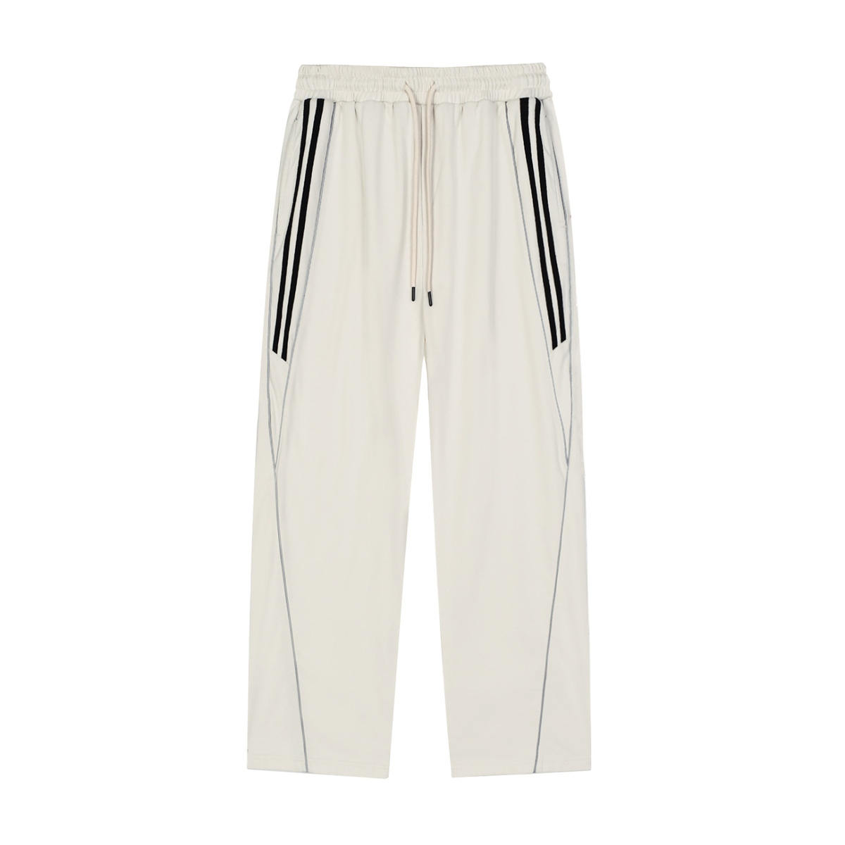 Reflection Striped Straight-Leg Sweatpants