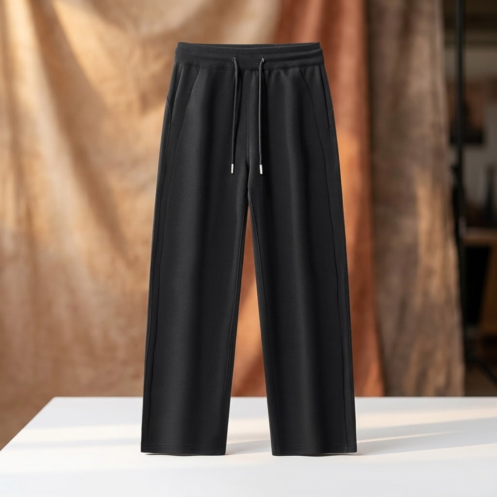 Essential Drawstring Straight-Leg Sweatpants