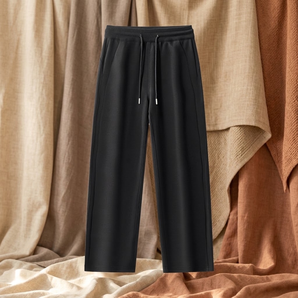 Essential Drawstring Straight-Leg Sweatpants