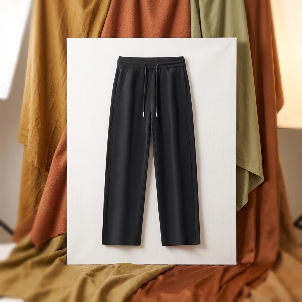Essential Drawstring Straight-Leg Sweatpants