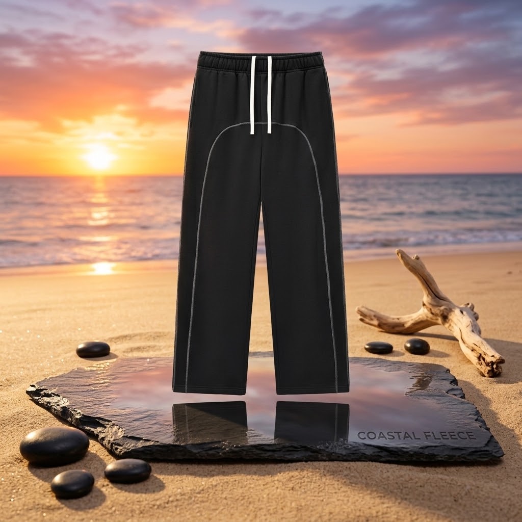 Contrast-Stitched Fleece Sweatpants - Unisex