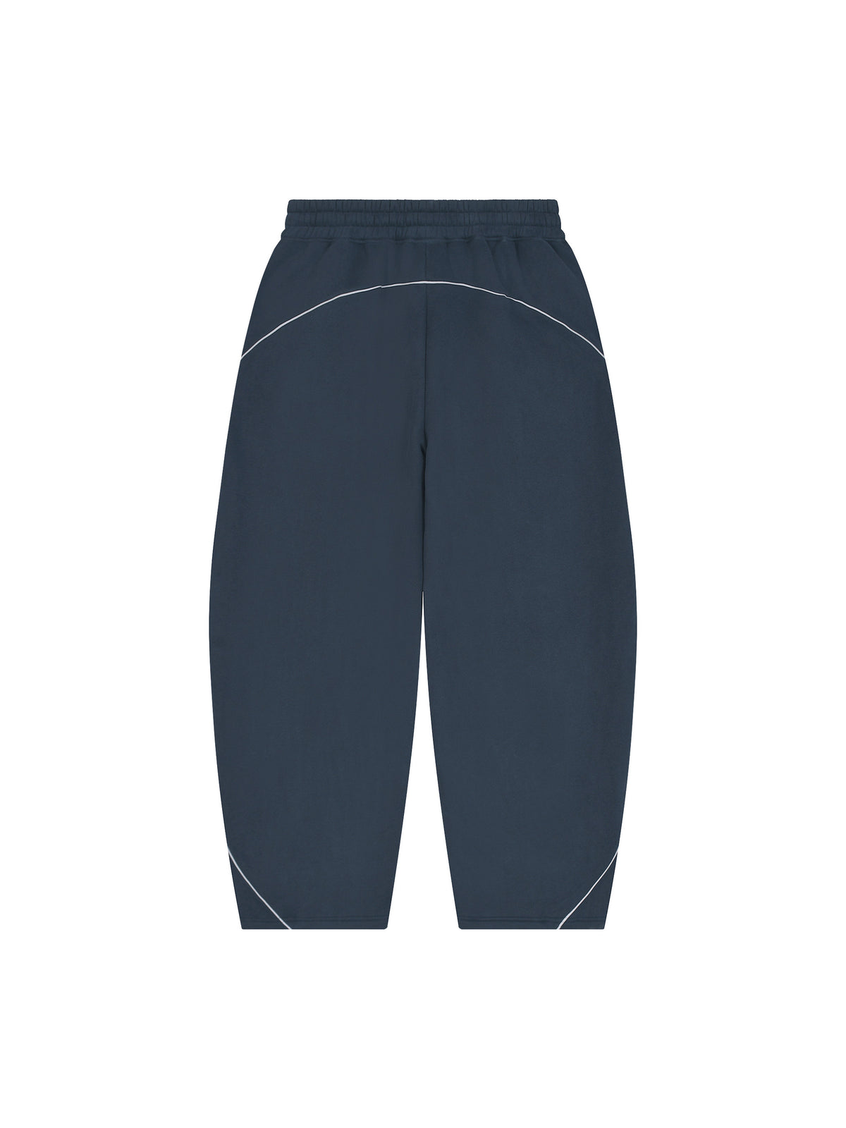 Unisex Piping Fleece Barrel Leg Sweatpants