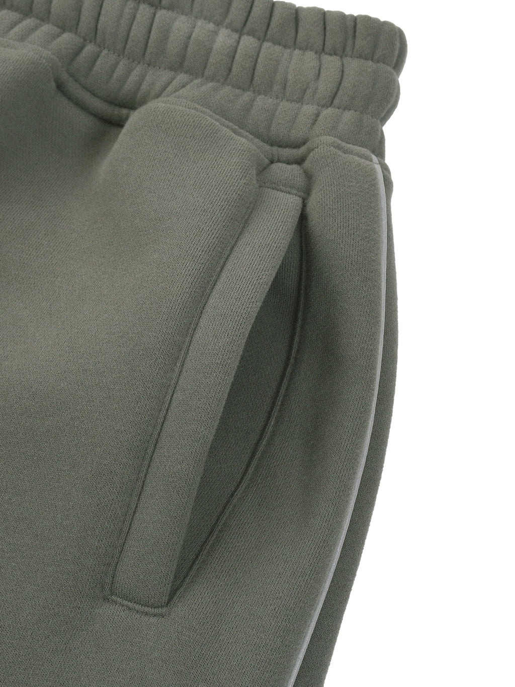 Unisex Piping Fleece Barrel Leg Sweatpants
