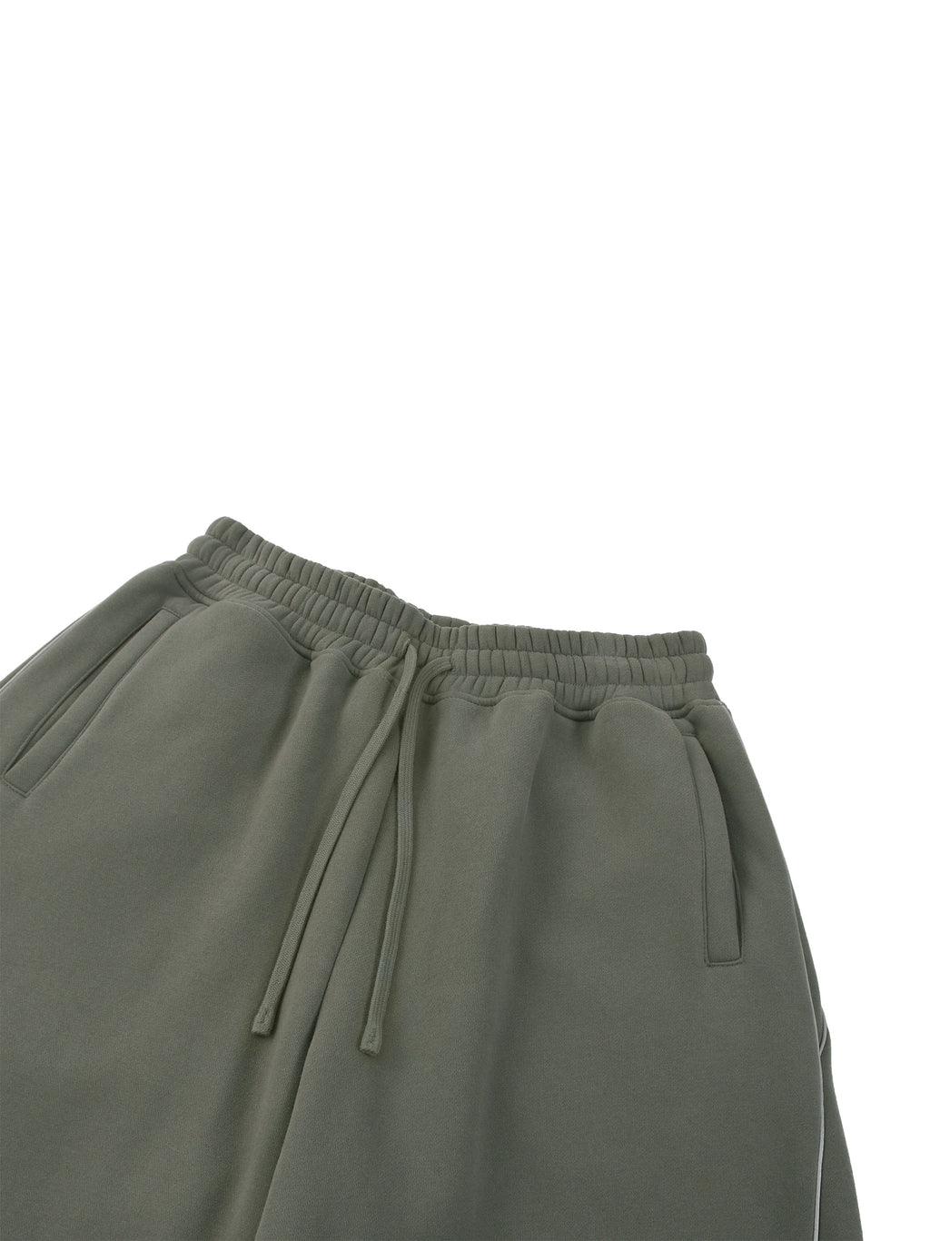 Unisex Piping Fleece Barrel Leg Sweatpants